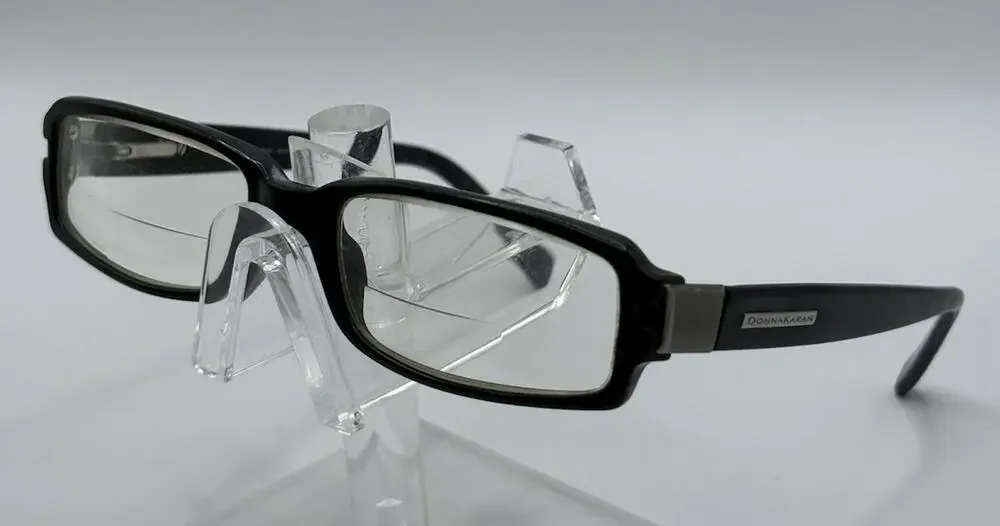Donna Karan DK1506 3001 Black Eyeglasses Frames 49-16 125 Rectangle